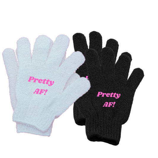 Pretty AF Exfoliating Gloves